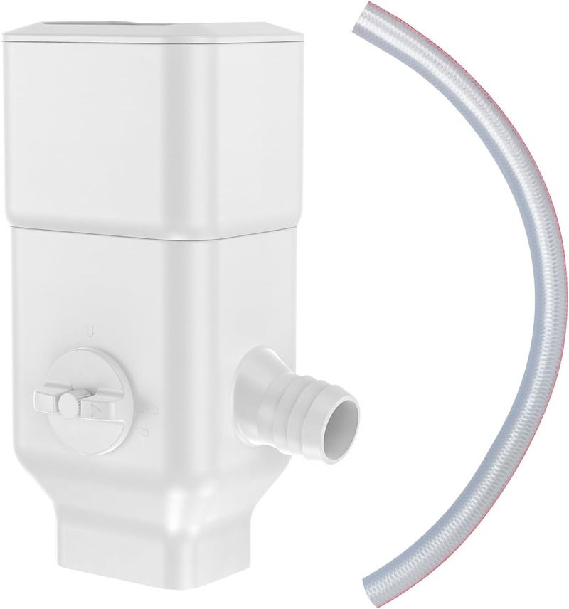 Prestantious Downspout Diverter, Rainwater Diverter Fits for 3"x4" Oversize Downspout and 2"x3" Downspout, Rainwater Collection System with Adjustable Valve, Diverts Water into Rain Barrel, 4ft. Hose - Image 1